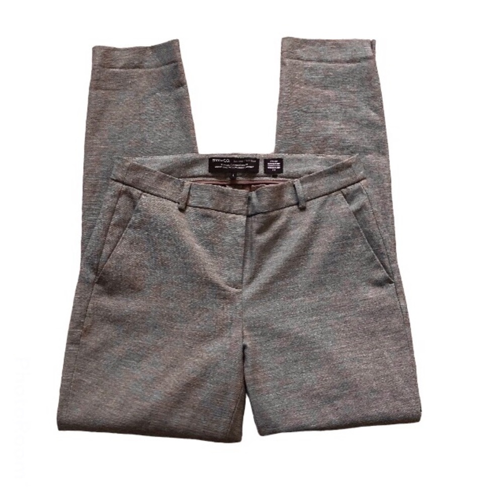 RW&CO Slim Leg Ankle Length Suit Pant Linen Blend Signature Fit Dressy Size 6